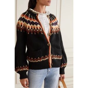 DOEN Hue Fair Isle Alpaca Cardigan